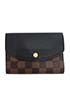 Louis Vuitton Normandy Bifold Wallet, &pound;380, Accessories, Black/Brown, Coated Canvas/Leather, Front view